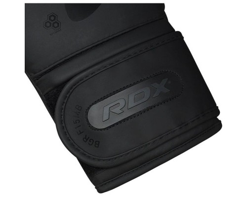 Боксерські рукавички RDX F15 Noir Matte Black 14 унцій (BGR-F15MB-14oz)