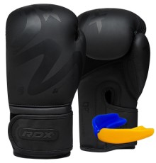 Боксерські рукавички RDX F15 Noir Matte Black 14 унцій (BGR-F15MB-14oz)