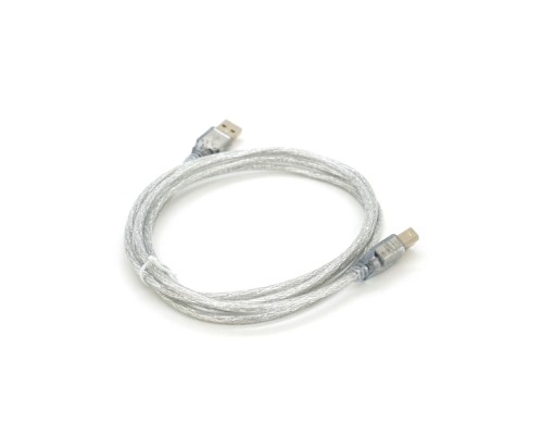 Кабель для принтера USB 2.0 AM/BM 1.8m transparent Voltronic (YT-AM/BM-1.8T)