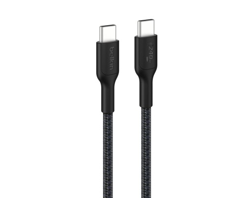 Дата кабель USB-C to USB-C 1.0m 240W black Belkin (CAB025HQ1MBK)
