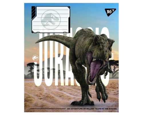 Зошит Yes JURASSIC WORLD ALIVE А5 36 аркушів клітинка (767684)