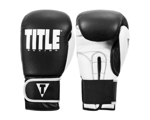 Боксерські рукавички Title Boxing Dynamic Strike Black/White 12 oz (XDBG 12 BK/WH)