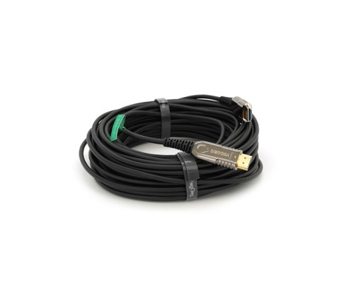 Кабель мультимедійний HDMI M to HDMI M 20.0m V2.0 4K UHD black VEGGIEG (YT-HDMI(M)/(M)HA-20/19719)
