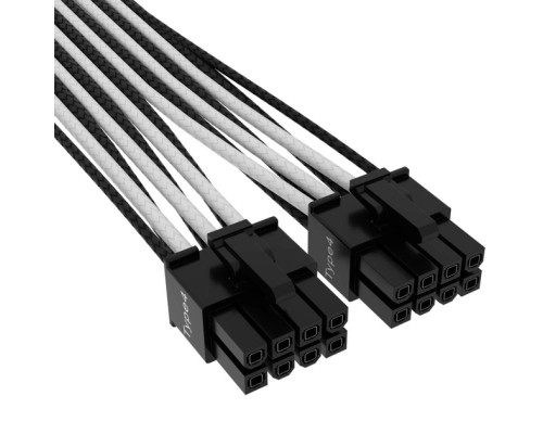 Кабель живлення video power 12+4pin PCIe Gen 5 12VHPWR 600W black/white Corsair (CP-8920333)