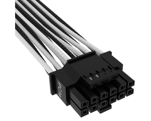 Кабель живлення video power 12+4pin PCIe Gen 5 12VHPWR 600W black/white Corsair (CP-8920333)