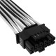 Кабель живлення video power 12+4pin PCIe Gen 5 12VHPWR 600W black/white Corsair (CP-8920333)