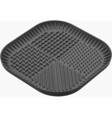 Універсальний посуд для тварин Fiboo Fiboowl килимок для злизування ласощів та їжі, L темно-сірий (FIB0223)