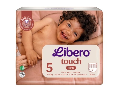 Підгузки Libero Touch Pants Розмір 5 (9-14 кг) 27 шт (7322542265109)