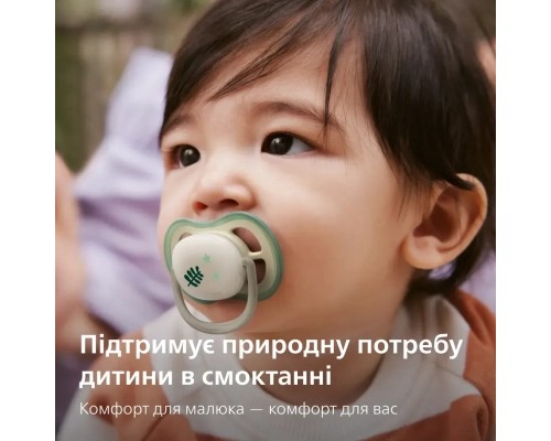 Пустушка Philips AVENT Ultra Air Нічна 6-18 місяців 2 шт (SCF376/31)