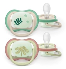 Пустушка Philips AVENT Ultra Air Нічна 6-18 місяців 2 шт (SCF376/31)