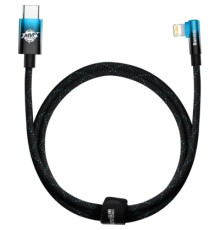 Дата кабель USB-C to Lightning 1.0m 20W 90° corner black/blue Baseus (CAVP000221)