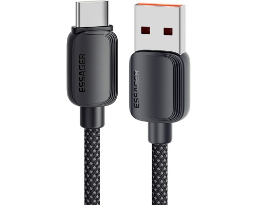 Дата кабель USB 2.0 AM to USB-C 3.0m 100W black Essager (EXC7A-WLC01-P)