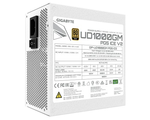 Блок живлення GIGABYTE 1000W (GP-UD1000GM PG5 ICE)