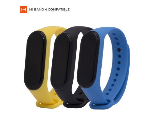 Ремінець до фітнес браслета Armorstandart комплект 3шт Xiaomi Mi Band 4/3 Sun Sky (ARM56233)