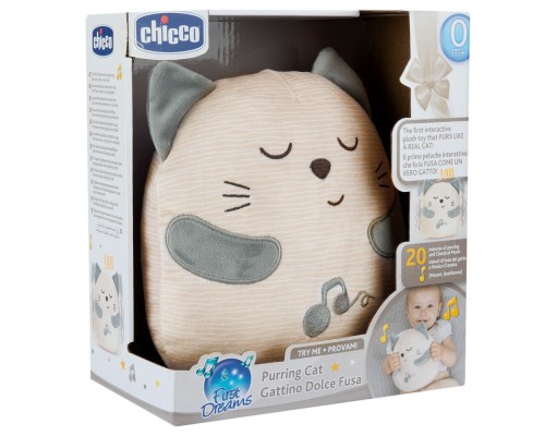 М'яка іграшка Chicco м'яка музична Муркотик з вібрацією (11567.00)