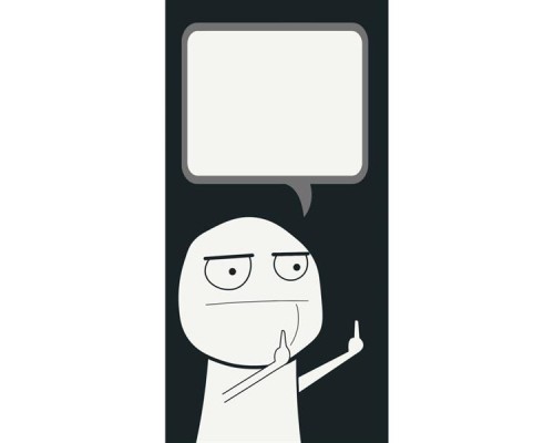 Картина по номерам ArtCraft Fuck you листівка 40х80 см (16111-AC)