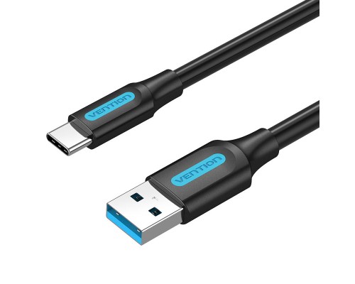 Дата кабель USB 3.0 A Male to C Male Cable 1.5M Black PVC Type VENTION (COZBG)