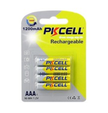 Акумулятор AAA R03 1200mAh 1.2V NiMH Rechargeable Battery, 4шт/бл PkCell (PC/AAA1200-4B)