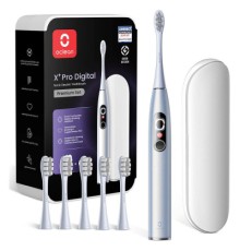 Електрична зубна щітка Oclean X Plus Pro Digital Silver (6970810556179)
