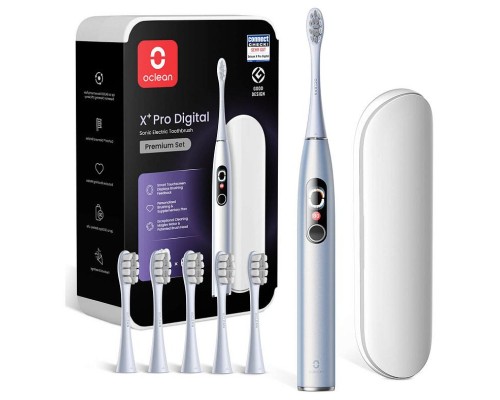 Електрична зубна щітка Oclean X Plus Pro Digital Silver (6970810556179)