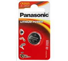 Батарейка Panasonic CR 2025 Lithium * 1 (CR-2025EL/1B) 
