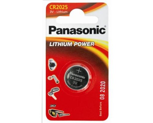 Батарейка Panasonic CR 2025 Lithium * 1 (CR-2025EL/1B) 