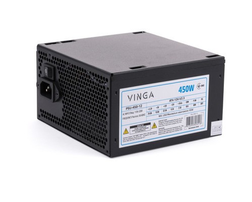Блок живлення Vinga 450W ОЕМ (PSU-450-12)