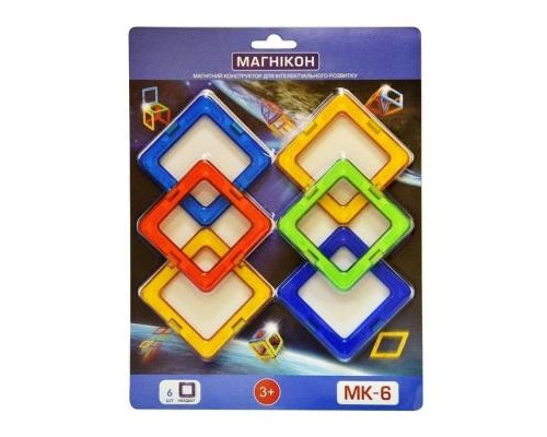 Конструктор Магнікон 6 деталей (МК-6)