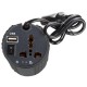 Автомобільний інвертор Porto 12V/220V 150W, USB, ионизатор, Black (MNY-150B) 