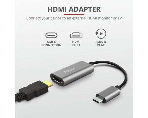 Перехідник Trust USB-C to HDMI Adapter (23774)