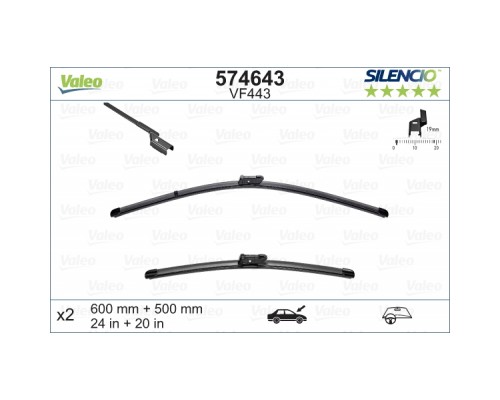 Щітка склоочисника Valeo 574643