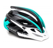 Шолом Cigna WT-016 М 57-61см Black/White/Turquoise (HEAD-039)