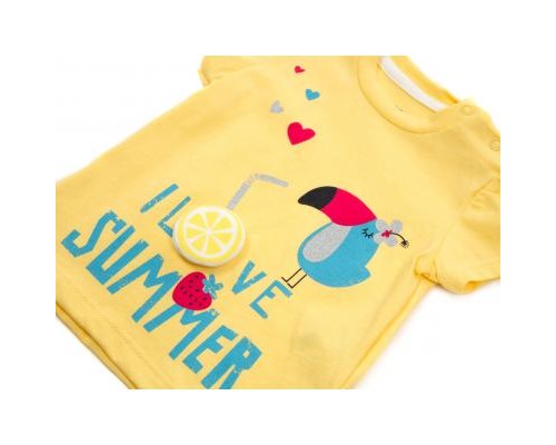 Набір дитячого одягу La Mona з пташкою (10508-86G-yellow)