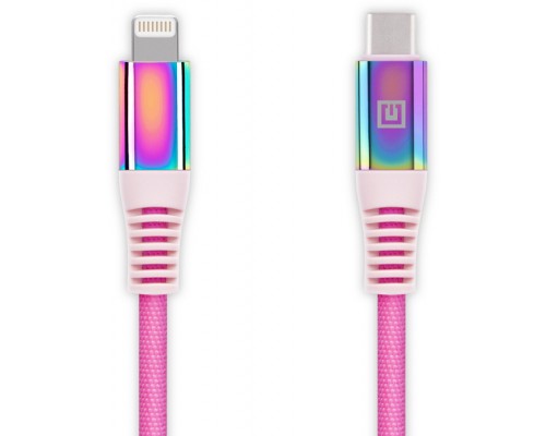 Дата кабель USB-C to Lightning 1.0m MFI Rainbow REAL-EL (EL123500054)