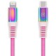Дата кабель USB-C to Lightning 1.0m MFI Rainbow REAL-EL (EL123500054)