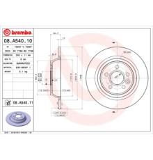 Гальмівний диск Brembo 08.A540.11