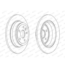 Гальмівний диск FERODO DDF2607C