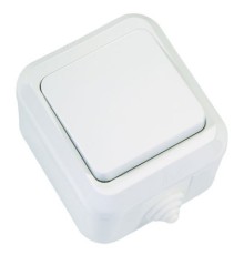 Перемикач MAKEL IP44 біла (18305)
