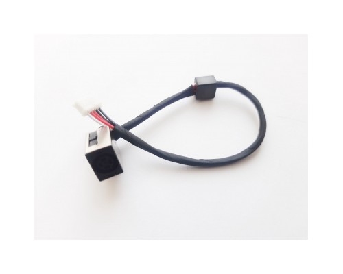 Роз'єм живлення ноутбука з кабелем Dell PJ801 (7.4x5.0mm+center pin) 5-pin 15 см (A49124)