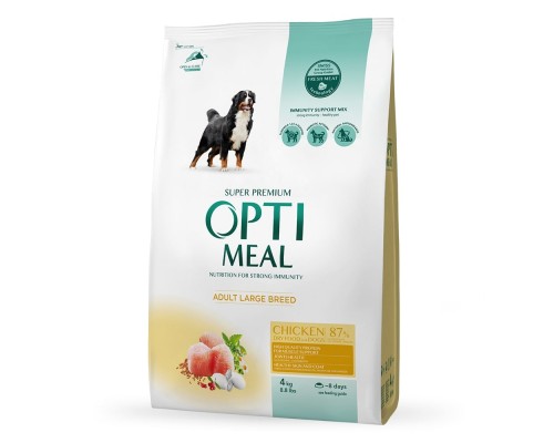 Сухий корм для собак Optimeal для великих порід зі смаком курки 4 кг (4820083905551)