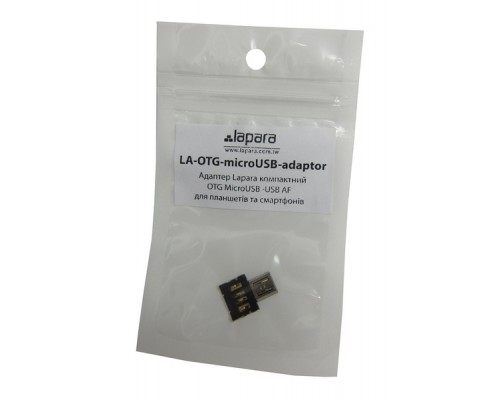 Перехідник OTG Micro to USB AF Lapara (LA-OTG-microUSB-adaptor)