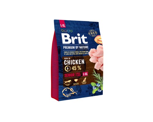 Сухий корм для собак Brit Premium Dog Senior L+XL 3 кг (8595602526475)