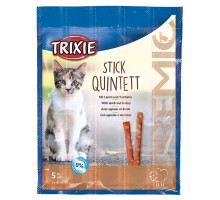 Ласощі для котів Trixie PREMIO Quadro-Sticks 5 шт (ягня та індичка) (4011905427232)