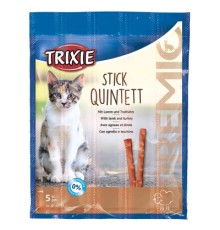Ласощі для котів Trixie PREMIO Quadro-Sticks 5 шт (ягня та індичка) (4011905427232)