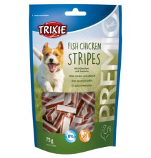 Ласощі для собак Trixie Premio Chicken and Pollock Stripes палички курка/риба 75 г (4011905315348)