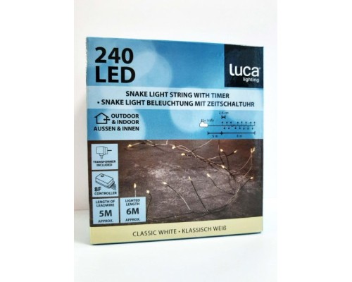 Гірлянда Luca Lighting кластер срібна струна, 11 м, теплий білий (8718861852660) Гірлянда Luca Lighting кластер срібна струна, 11 м, теплий білий (8718861852660)