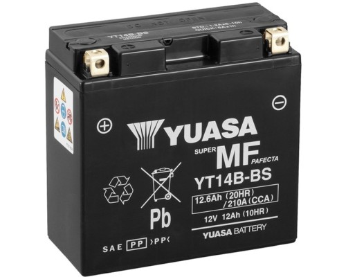 Акумулятор автомобільний Yuasa 12V 12,6Ah MF VRLA Battery (YT14B-BS)