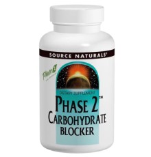 Трави Source Naturals Біла Квасоля Фаза 2, Phase 2 Carbohydrate Blocker, 500 мг, 60 таблеток (SNS-01560)