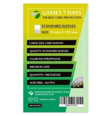 Протектор для карт Games7Days 70 х 120 мм, Large, 100 шт (STANDART) (GSD-017012)