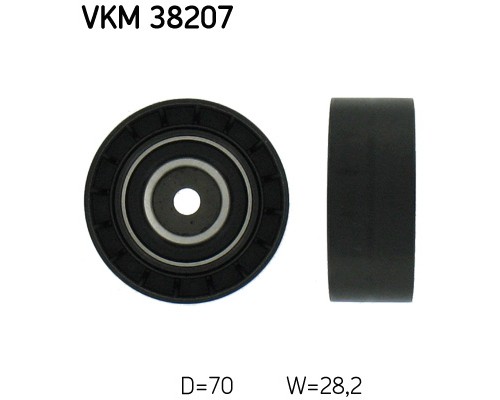 Ролик натягувача ременя SKF VKM 38207